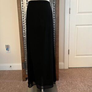 NWOT Y2K Vintage Jigsaw Black Maxi Skirt - US 8/UK 12